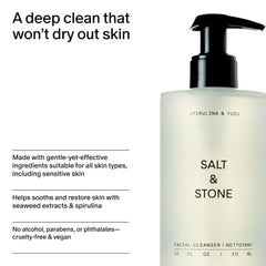 Salt & Stone ingredients spirulina-yuzu close-up for hydration boost.