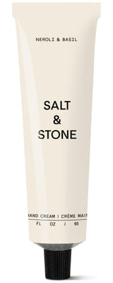 Salt and Stone Neroli Basil hand cream tube for quick hydration and nourishment.
