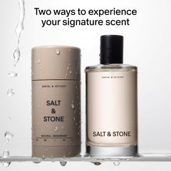 Salt & Stone Signature Scent Duo body mist bottle for all day wear