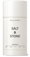 Salt & Stone aluminum-free deodorant bottle for all-day protection.