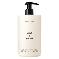 Salt & Stone Neroli & Basil bottle showcasing daily hydration for all skin types