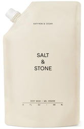 Salt & Stone saffron-cedar bottle pour for a refreshing cleanse