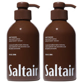 Saltair Driftwood bottle pump shows hydrating body wash for moisturized skin.