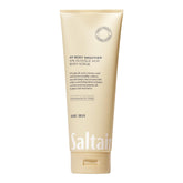Saltair KP Body Scrub volcanic sand close-up shows gentle texture refinement.