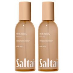 Saltair Santal Bloom bottle front, premium packaging for daily fragrance.