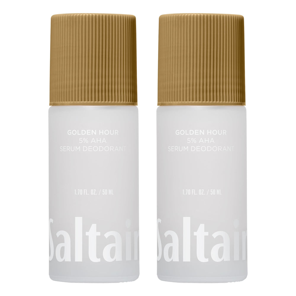Saltair Serum Deodorant 2 Pack bottle front highlights long-lasting freshness.