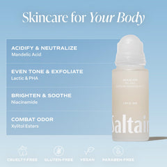 Saltair Serum Deodorant 2-pack front view emphasizes travel-friendly size.