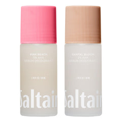 Saltair Serum Deodorant Signature Pinks bottle showcases long-lasting odor protection.