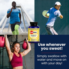 SaltStick electrolyte capsules close-up showing tablets designed for fast absorption.