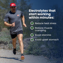 Two SaltStick FastChews chewed during exercise for electrolyte support.