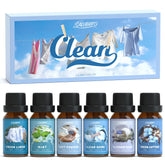 Salubrito Clean Fragrance Oils Set cotton bundle promotes a fresh, inviting home atmosphere.