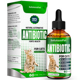 SalutemPet cat antibiotic liquid bottle for daily support