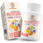 Sambugra Liposomal Multivitamin bottle designed for women 50+, promoting daily wellness.