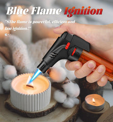 Samniu 4-pack refillable lighters with windproof performance for outdoor use.