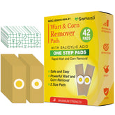 Samsali wart remover pads pack close-up showing two sizes for versatile foot and hand care.