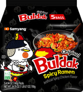 SAMYANG Buldak spicy noodles pack-5 bold, quick meals for spice lovers