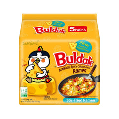 Samyang Buldak Spicy Ramen Cheese 5-pack, bold heat and rich cheese flavor to savor
