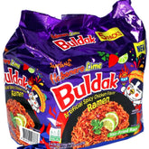 Samyang Habanero Lime Buldak Pack 5 hero image highlights bold heat for quick meals.