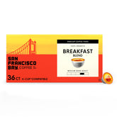 San Francisco Bay Breakfast Blend K-Cup pods ready for quick, effortless brewing.