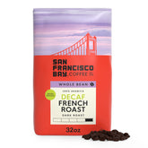 San Francisco Bay Decaf French Roast 2 lb bag ready for home brewing