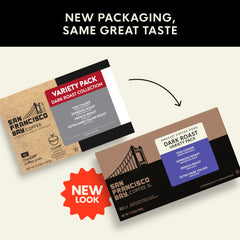 San Francisco Bay Espresso Roast pod delivers bold flavor in a single-serve cup