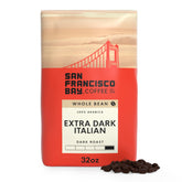 San Francisco Bay Extra Dark Italian roast 2lb bag for bold, smoky mornings