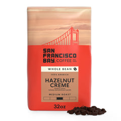 SAN FRANCISCO BAY Hazelnut Creme coffee beans for rich, aromatic flavor