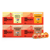 San Francisco Bay K-Cup flavored variety pack 40-count showcases three flavors for quick mornings.
