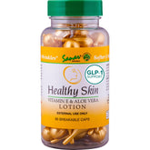 Sanar Naturals Healthy Skin bottle showing Vitamin E and Aloe for daily hydration