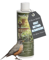 Sanco Fountain Algaecide 8oz bottle for quick algae control in ponds.