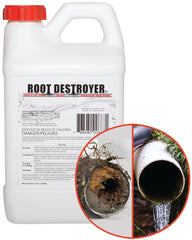 Sanco Root Destroyer 5lbs bottle with crystals for root control in septic systems.