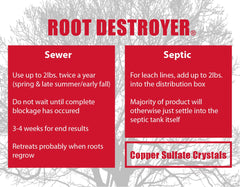 Sanco Root Destroyer being poured into a toilet near the sewer line.