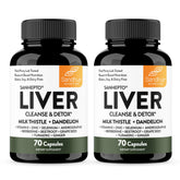 Sandhu's Liver Cleanse bottle with milk thistle boosts daily detox support