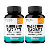 Sandhu's magnesium glycinate bottle for high-absorption sleep support.