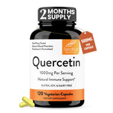 Sandhu's Quercetin 500mg capsules with precise-dose labeling