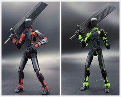 SANSGOUP Lucky 13 robot 3D printed prop ideal for photography and shelves.