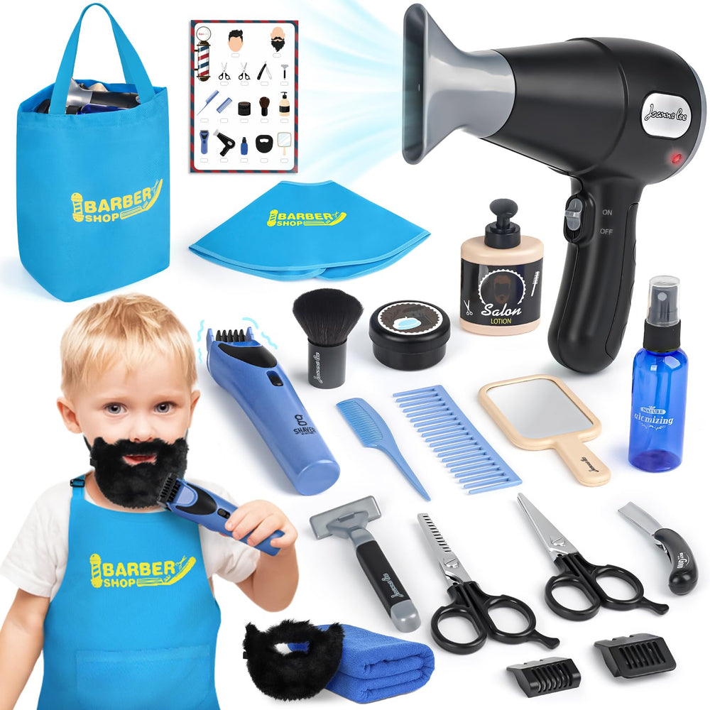 Sanlebi Barber Shop overview encourages imaginative play and social interaction.