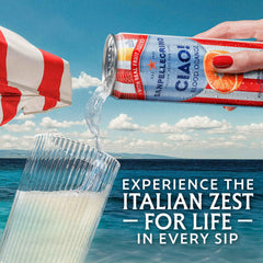 San Pellegrino CIAO blood orange glass served chilled for a light treat