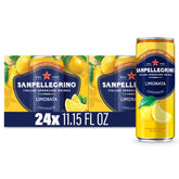 Sanpellegrino Limonata can on table, inviting a refreshing citrus moment for your break.