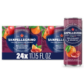 Sanpellegrino Melograno Arancia bottle showing vibrant orange and pomegranate flavors for a refreshing moment