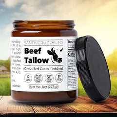 Lip balm application using Santa Cruz Paleo beef tallow for nourishment.