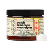 Santa Cruz Paleo Electrolyte Powder peach lemonade tub for refreshing, sugar-free hydration on hot days
