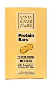 Santa Cruz Paleo Peanut Butter Bar wrapped for a convenient high-protein snack.