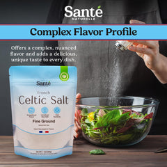 Sante Naturelle Celtic Salt raw crystals preserve natural minerals and flavor