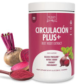 Santo Remedio Circulación Plus bottle with cherry flavor for daily circulation support.
