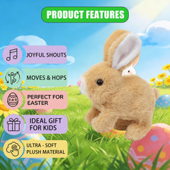 SANTVOLO bunny with twitching nose enhances sensory play.