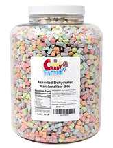 Sarah's Candy Factory assorted dehydrated marshmallow bits in a jar for topping cereals
