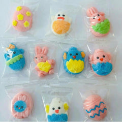 Sarah's Candy Factory Easter marshmallow gummies in flower shapes, colorful