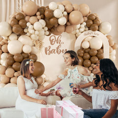 Saratimtou white 5 inch balloons for tiny accents and arch details.