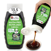 Sauce Grandmaster 300 oysters in bottle delivers rich oyster-forward flavor for stir-fries.